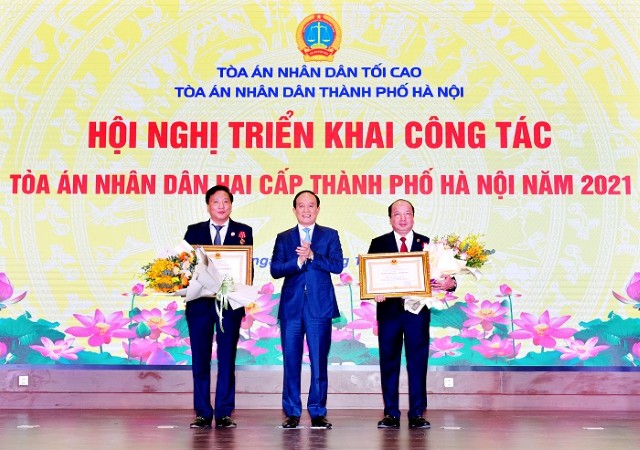 Chủ tịch HĐND TP dự triển khai nhiệm vụ năm 2021 của Tòa án nhân dân Hà Nội 